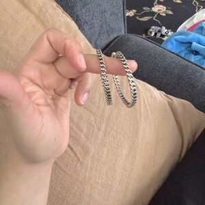 Ask and Embla large hoop earrings